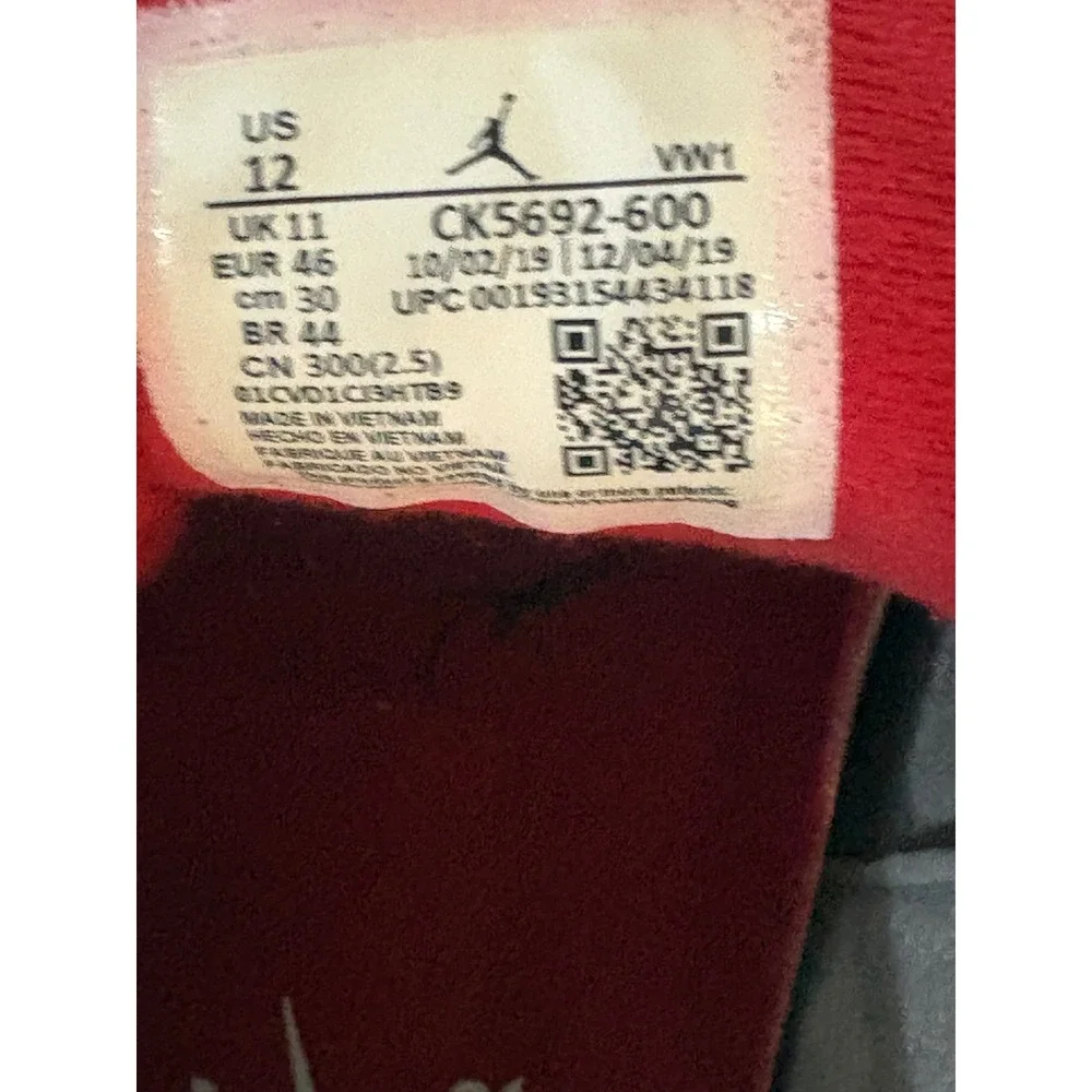 Jordan 3 Retro SE Red Cement Fire Red Elephant Print Mens CK5692-600 Size 12